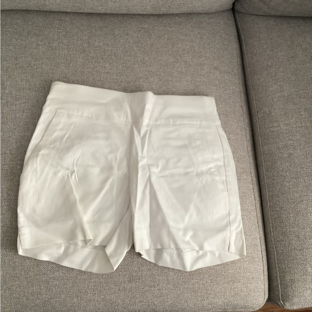 New York & Company High Waist White Shorts